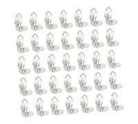 SHERCHPRY 100Pcs No Ear Clips for Jewelry Making Ear Base Clips Durable Non Pierced Earring Findings Easy to Wear for Women