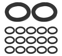 SHERCHPRY 100pcs Non-slip Rubber Dumbbell Rod Washers Fitness Barbell Stabilizer Rings for Secure Weight Plate Fixation Home Gym Accessories Shock Absorbing Gaskets