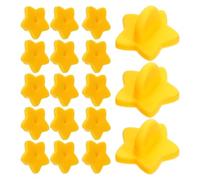 SHERCHPRY 100Pcs Yellow Plastic Locking Pin Backs for Enamel Pins Five-Pointed and Winged Clutch for Brooches Jewelry Making Supplies for Crafting