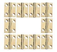 SHERCHPRY 10pcs Brass Door Pivot Hinges for Interior Doors and Wood Boxes Classic Golden Folding Cabinet Hinges with Secure Installation for Kitchen and Bathroom Use