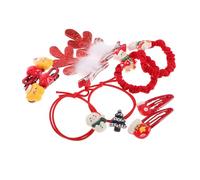 SHERCHPRY 10pcs Christmas Headband for Girls Reindeer Antlers Design Soft Elastic Material for Holiday Party Favors and Festive Occasions Featuring Snowflake and Holly Patterns