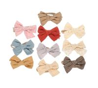 SHERCHPRY 10Pcs Headbands Cotton Bowknot Hairbands with Dot Print Soft Hair Accessories for Newborns Stylish and Comfortable Hair Bows for Festival and Daily Wear