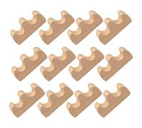 SHERCHPRY 10pcs Khaki Calligraphy Pen Holder Made of Synthetic Material with Stable Base for Study Room Desktop, Traditional Simple Design Chinese Writing Brush Stand