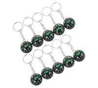 SHERCHPRY 10Pcs Outdoor Spherical Compass Keychain Set - Compact Travel Gadget Navigation Keyring for Camping Hiking - Portable Spherical Navigation Keychain Accessory
