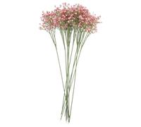 SHERCHPRY 10pcs Pink Babys Breath Artificial Flowers Bouquet, Sturdy Plastic Material with No Fall Feature, for Festivals and Party Decoration, Long Stem Fake Flower Arrangement