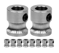 SHERCHPRY 10pcs Stainless Steel Extruder Drive Gears for 3d Printer Mk8 Filament Feed Wheel Replacement Kit Precision Motor Extruder Accessories for 3d Printing Repair