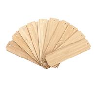 SHERCHPRY 10pcs Wood Blank Bookmarks Wooden Craft Making Bookmarks Creative Blank Page Marker Can Be Stained DIY Craft Materials for Graduates and Writers