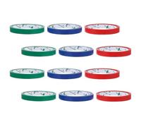 SHERCHPRY 12mm Bag Sealing Tape 12 Rolls Multi-Color (Red, Blue, Green) for Stainless Steel Bag Sealer Machine Suitable for Food and Freezer Bags Packaging and Market Use