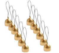 SHERCHPRY 12pcs Adorable Hanging Bell Ornaments DIY Bells with Joyful Sound Wear-resistant Alloy Metal for Homemade Small Hanging Crafts and Holiday Decoration Christmas Tree Decorations