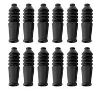 SHERCHPRY 12pcs Black Rubber Brake Cable Protection Sleeves for Mountain Folding Bikes Curved Brake Arm Dustproof Clutch Cable Covers Cycling Line Protector