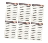 SHERCHPRY 12pcs Eyebrow Stickers Imitation Eyebrow Brow Tint Peel off Transfer Stickers Natural Look Reusable
