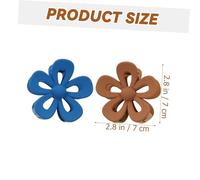 SHERCHPRY 12pcs Flower Claw Hair Clips for Women Jaw Claw Clips Non-slip Decorative Hair Accessories in Frosted Jelly Beige Blue Yellow and Coffee for Stylish Hairstyles