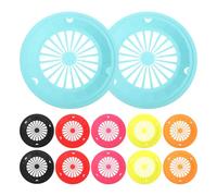 SHERCHPRY 12pcs Plastic Hollow Basket Colanders for Kitchen and Camping, Convenient Reusable Fruit and Vegetable Strainers, Lightweight Draining Food Baskets for Washing and Serving