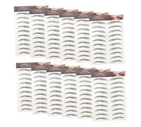 SHERCHPRY 12pcs Realistic Eyebrow Stickers Brow Stencil for Sparse Patchy Over-plucked Eyebrows