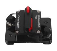 SHERCHPRY 12V-36V 20A Manual Reset Circuit Breaker for Car Audio Marine Boat Rv, Waterproof Resettable Fuse Inline Holder for Vehicle Electrical Protection