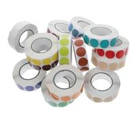 SHERCHPRY 15 Pcs Self-Adhesive Color Coding Dot Stickers 1.9cm Diameter Writable Circle Labels for Food Service School Projects and Office Organization Mixed Colors