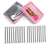 SHERCHPRY 150pcs Classic Hair Clips Bobby Pins with Strong Grip Hairpins for Women Hair Styling Accessories with Portable Storage Box for Weddings Daily Use