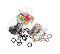 SHERCHPRY 150pcs Mini Elastic Hair Ties for and Gentle Ponytail Holders Multicolor for Delicate Hair and Comfortable All Day Wear