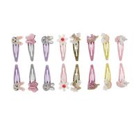 SHERCHPRY 16pcs Girl's Hair Accessory Flower Snap Clips Cute Unicorn Butterfly Rabbit Rainbow Hairpins for Boys and Girls Birthday Party Supplies Hair Clips for Girls