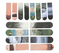 SHERCHPRY 16pcs Personalised Magnetic Book Mark Decorative Magnetic Bookmarks for Travel Use by Students and Writers Featuring Artistic Exquisitely Designed Page Marking Functionality