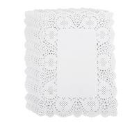 SHERCHPRY 170 Sheets Hollow Oil-Absorbing Sheets Tray doilies Rectangular Paper doilies Paper Lace Pad lace Cake mat Round Parchment s for Dessert Cake pan White Square