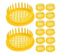 SHERCHPRY 18pcs Plastic Beekeeping Royal Cages for Bee Isolation Convenient Inspection Aid Suitable for Daily Use Sturdy Plastic Material for Hive Management
