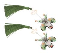 SHERCHPRY 1pair Mini Kite Tassel Hair Clips Handmade Chinese-style Hairpins for Dress-up Accessories Unique Cultural Hair Decoration for and Boys and Girls Traditional Asian Buyao Hairpin
