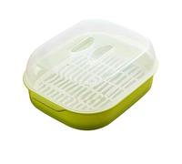 SHERCHPRY 1pc Containers with Lids Veggie Cooker Pasta Containers Vegetable Food Containers for The Microwave Oven Basket Silicone Cooking Rice Refrigerator Vent