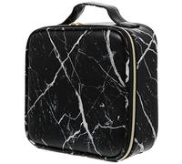 SHERCHPRY 1Pc Marbling Makeup Case Portable Travel Cosmetic Storage Box with Compartment Design for Organizing Makeup Essentials for Women The Go