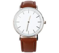 SHERCHPRY 1Pc Men Quartz Watch with PU Strap Classic Stylish Design Lightweight for Husband Father Friends Elegant Wristwatch for All Occasions