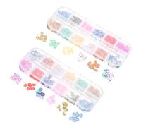 SHERCHPRY 2 Boxes Easter Nail Art Decors Polymer Clay Bunny Egg Manicure Pieces DIY Nail Accessories for Women