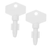 SHERCHPRY 2 Pcs Universal Toilet Paper Dispenser Keys for Paper Towel Holder Spare Keys Compatible with Commercial Bathroom Tissue Roll Dispensers