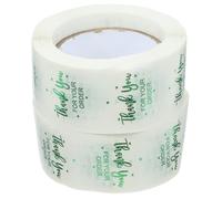 SHERCHPRY 2 Rolls Round Adhesive Stickers for Jars and Food Containers, Reusable Labeling Dot Stickers with Strong Seal, for Office and Home Packaging and Mailing