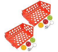 SHERCHPRY 2 Sets Funny Mini Football Field Parrot Training Plastic | Bird Intelligence Play, Creative Pet Playground Use, for Parrots and Other Birds Random Color