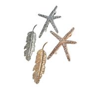 SHERCHPRY 2 Sets Women Hairpins Star Design Hair Clips for Elegant Hair Accessories Gold and Silver for Various Hairstyles