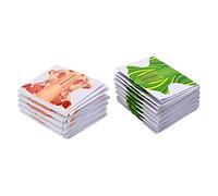 SHERCHPRY 200pcs Nail Art Guide Stickers Self Adhesive Nail Tips for Home and Salon Use Stiffness for Sculpting French Almond Coffin Ballerina Shapes Green and Orange Colors