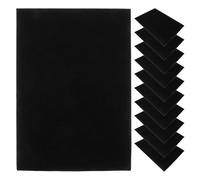 SHERCHPRY 20pcs A4 Black Self-Adhesive Flocking Sheets, Adhesive Backed Flocked Fabric for Jewelry Box Lining, DIY Box, Photo Frame Base and Display Cabinet Decoration