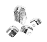 SHERCHPRY 20pcs Aluminum Alloy Box Corner Protectors Shaped Self Adhesive Edge Guards for Toolboxes Flight Cases Trunks Impact Resistant Travel Cargo Protection