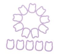 SHERCHPRY 20pcs Cat Shape Keychain Hooks Spring Key Rings for DIY Accessories Backpacks Purses Bag Decorations Zinc Alloy Corrosion Resistant Key Holder