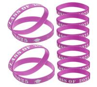 SHERCHPRY 20pcs Class of Graduation Silicone Wristbands Accessories for Students and Teachers Enhance Party Fun Skin Friendly Material Stylish Design for Celebrating Graduation Events