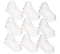 SHERCHPRY 20pcs Clear Plastic Feet Models for Shoes Display PVC Shoe Stands to Preserve Shape for Boys and Socks and Booties