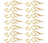 SHERCHPRY 20pcs Gold Embroidered Applique Patches for Clothing Repair and DIY Supply Ornate Chinese Opera Costume Embellishments Easy Fabric Embroidery for Stage Jeans and Craft Projects