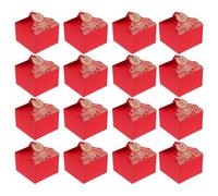 SHERCHPRY 20pcs Large Red Peony Double Happiness Wedding Candy Boxes with Tassel, Portable Chinese Style Candy Storage Case for Wedding Favour Packaging