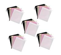 SHERCHPRY 20pcs Nonwoven Drawstring Storage Bags Breathable Dustproof Organizer for Clothes Shoes Accessories Travel Includes Black White Pink Beige Colors