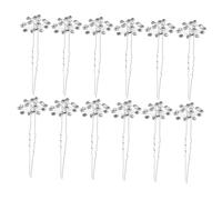 SHERCHPRY 20pcs U Shaped Rhinestone Hairpins for Bridal Updos Lightweight Breath Design Hair Jewels Secure Hold Wedding Hair Accessories for Women Elegant Parties