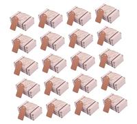 SHERCHPRY 20pcs Vintage Suitcase Candy Boxes Kraft Paper Sweet Wedding Favor Packaging for Party Presents