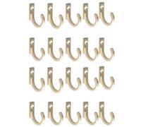 SHERCHPRY 20pcs Vintage Zinc Alloy Wall Hooks Mini Yellow Clothes Hooks Set
