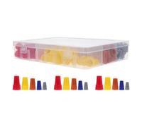 SHERCHPRY 220Pcs Insulated Wire Connectors Kit with Spring Insert Screw Terminal Caps for Quick Electrical Circuit Repairs and Wiring Splice for Industrial Use