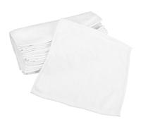 SHERCHPRY 24pcs Cotton Hand Towels White Disposable Square Hand Towels for Hotels Restaurants Quick Dry Highly Absorbent for Cleaning Utensils and Surfaces