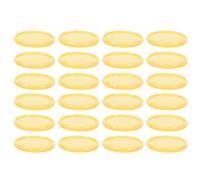 SHERCHPRY 24pcs Yellow Plastic Binding Discs Discbound Expansion Rings for Notebook Planner Accessories Lightweight Flat Loose Leaf Clasps for Office and School Use